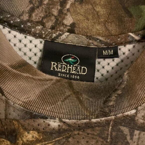 RedHead Mens Camouflage Short Sleeve Hunting Shirt Medium Polyester - Picture 3 of 16
